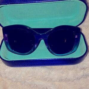 Kurt Geiger London Be Kind Category 3 oversized purple sunglasses